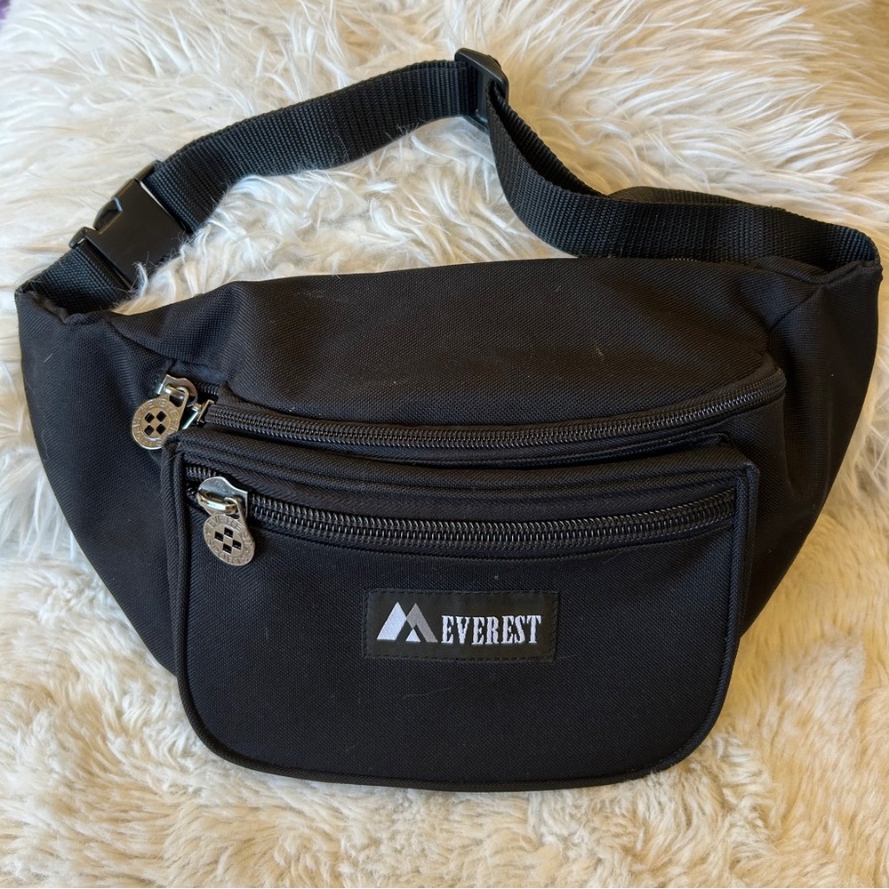 Everest Hiking Outdoor Fanny Pack Black